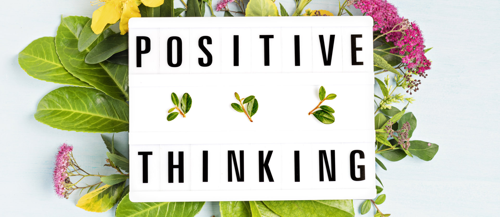positive thinking slogan